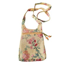 Sac à Bandoulière Isabella's Journey Grand Modèle En Coton Matelassé à Motifs Floraux - Occasion Peu Porté