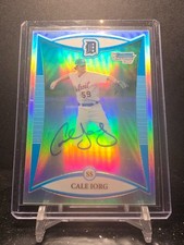 121220 - 2008 Bowman Chrome Prospects Prospect Refractor /500 Cale Iorg Auto RC