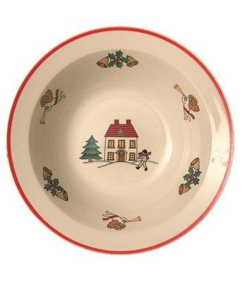 The Joy of Christmas Jamestown China Soup bowl 7  Vintage House, Angels, Bells