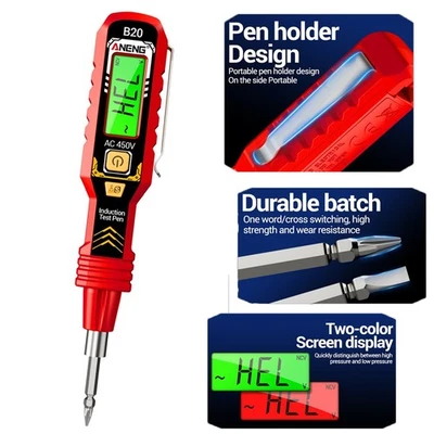 ANENG Electric Circuit Tester Smart Digital Voltage Power Pen Non-Contact AC 30V-1000V