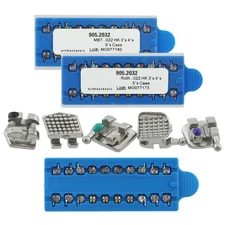 Dental Orthodontic Metal Brackets Braces MIM MINI Roth MBT 022 345 With Hooks