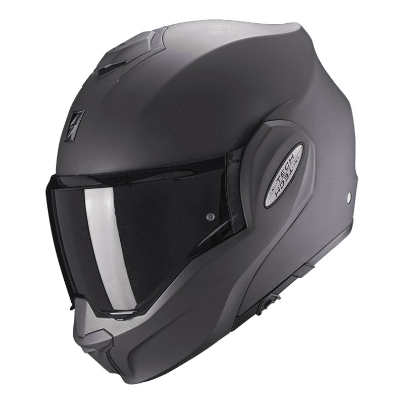 Casque modulable Scorpion Exo-Tech Evo homologué ECE 22.06 noir mat