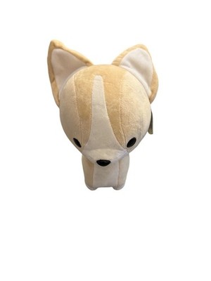 Bellzi Plush Corgi Dog kawaii Toy Tan & White Big head Stuffed Animal Tags Read