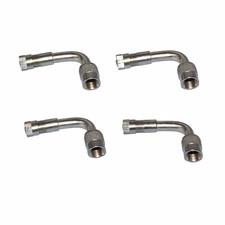 4 Kits Metal Tire Valve Extension 90 Degree For Cars Light Trucks