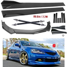 Carbon Fiber Front Bumper Lip Splitters Side Skirt For Acura Rsx Carbon Fiber Front Bumper Lip Splitters Side Skirt For Acura Rsx
