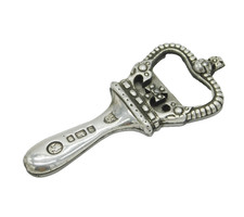 Queen Elizabeth II Sterling SIlver Coronation Bottle Opener Vintage London