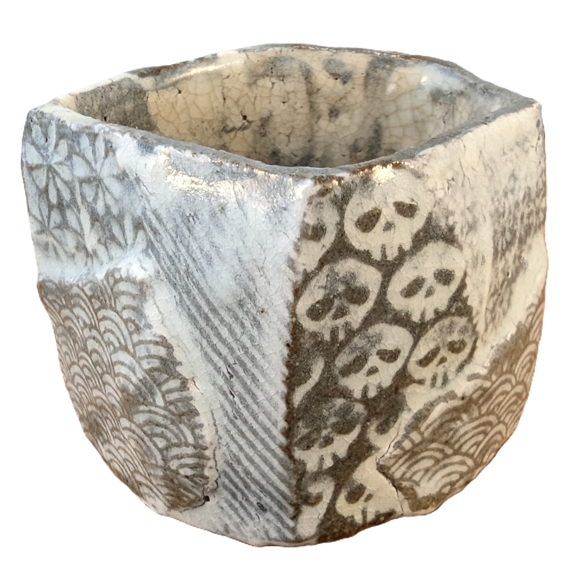 Hiroyumi Suzuki 鈴木大弓 ​Japanese Iga Sake Cup Guinomi Mishima