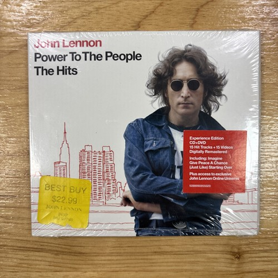 #ad John Lennon: Power to the People The Hits CD DVD 2010 2 Disc New Sealed $24.99