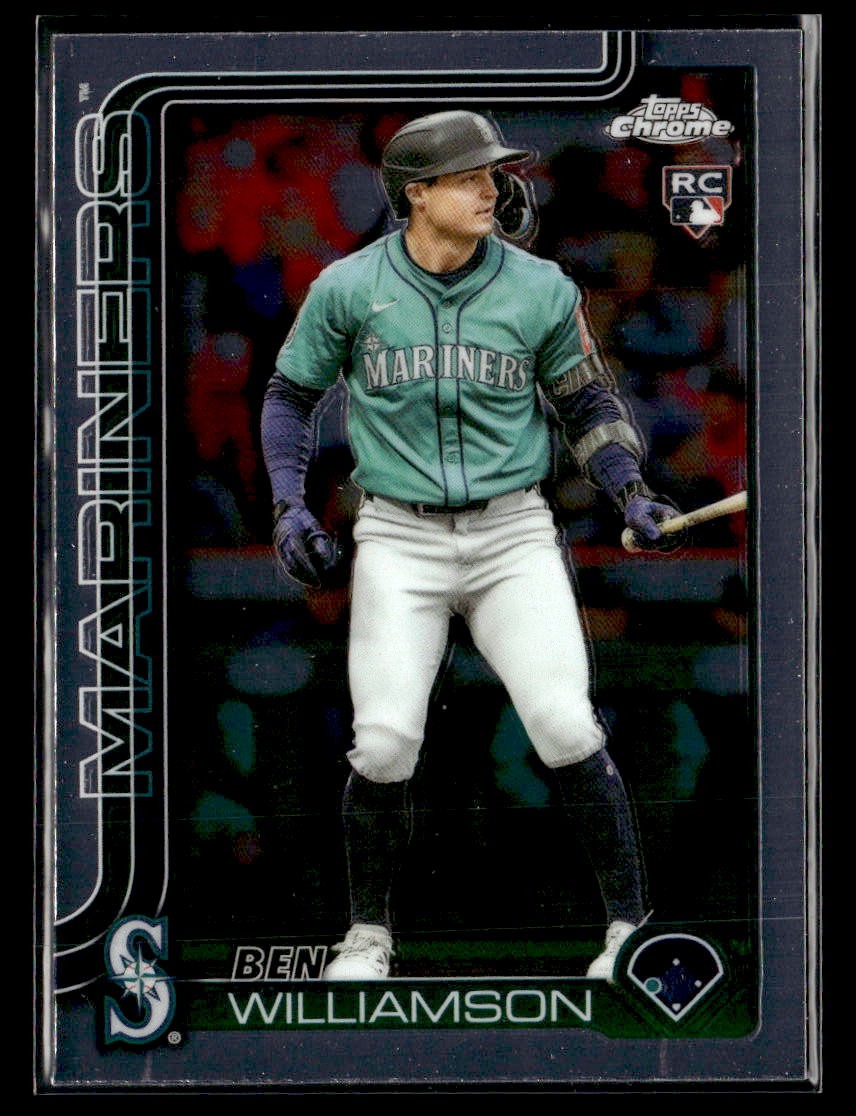 2025 Topps Chrome Update #USC168 Ben Williamson Rookie Card Seattle Mariners