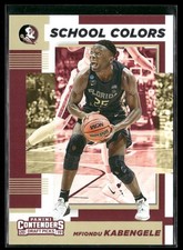 2019 Panini Contenders Draft Picks #5 Mfiondu Kabengele School Colors
