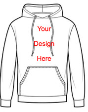 Unisex Custom Printed Personalized Graphic Logo Text Name Hoodie Sweatshirt