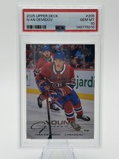IVAN DEMIDOV PSA 10 2025-26 Upper Deck Young Guns #205 Rookie RC - Gem Mint 10