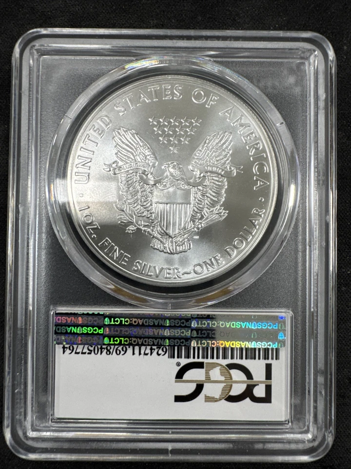 2015-(P) $1 Silver Eagle PCGS MS-69 Total Mintage 79,640 Struck At Philly Mint  - Image 2 of 2