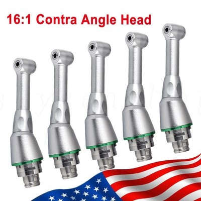 Dental Contra Angle Head for Endo Motor 16:1 Reduction Handpiece Push Button USA
