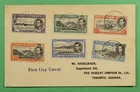 DR WHO 1938 ASCENSION FDC KGVI POSTCARD TO CANADA R78528