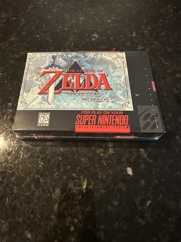 Zelda Parallel Worlds , CIB Sealed  SNES  Perfect Condition RARE!  Flashback Ent