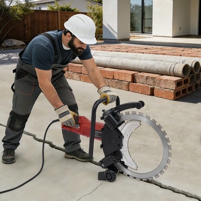 16'' Electric Concrete Saw Electric Concrete Ring Saw with Water Pump