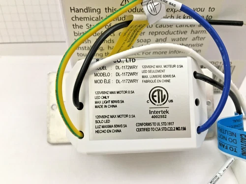 Minka Aire Fans WDC1200 Wall Fan Control - White - Free Shipping - Picture 7 of 8