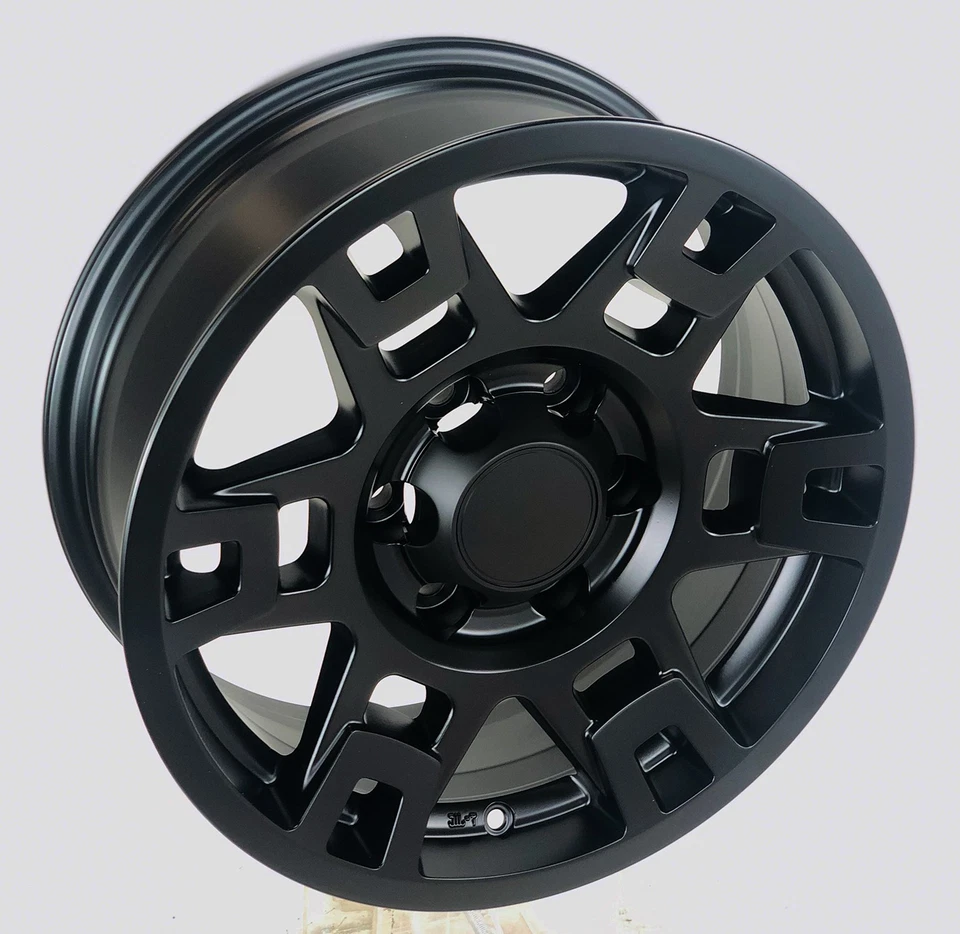 Toyota 4Runner Tacoma TRD Style 17" Satin Black Wheels Toyo AT3 255/70R17 Tires - Image 4 of 4