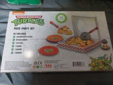 Nickelodeon Teenage Mutant Ninja Turtles 14 Piece Pizza Party Set TMNT Play Food