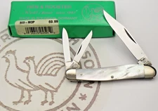 Solingen Made Bertram Hen & Rooster #203MP Serpentine Whittler Knife Pearl