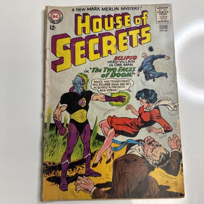 House of Secrets #66 | Low Grade | DC Comics 1964 | Key 1st Full Eclipso Cover