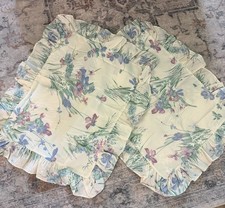 Vintage Ruffled Standard Shams Floral