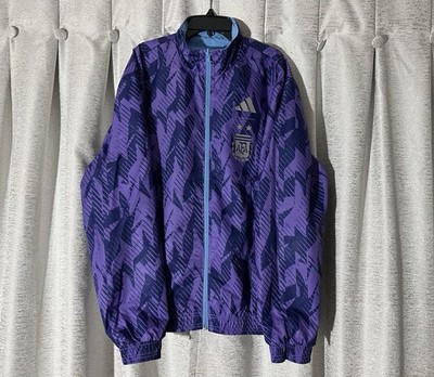 Argentina 2022 World Cup Adidas Anthem Jacket Size Large NEW HF3948