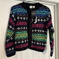 Girls Size L GAP, Hand Knit Cardigan NWT.