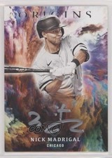 2021 Panini Chronicles Origins Signatures Silver Ink Nick Madrigal Auto 0g4