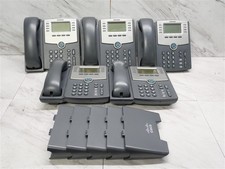 Lot of 5 Cisco SPA508G 8-Line VoIP Business IP Phone - POE Office Desk Telephone