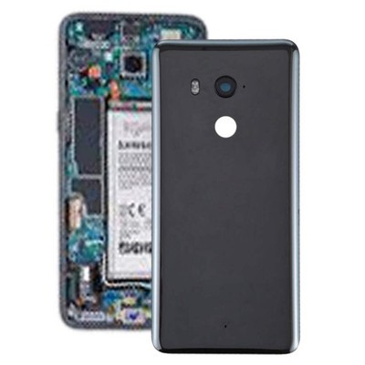 Battery Back Cover with Camera Lens for HTC U11+ (Transparent Black)