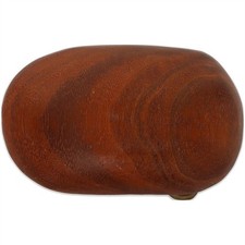New Handmade Exotic Wood Walnut Tree Hippie Boho Cool NOS Vintage Belt Buckle