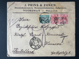1BMF21 NEDERLAND Noordwijk 21.09.1903 nach Hannover Köngl. Bezirks Kommando