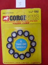 CORGI 1352 GOLDEN JACK TAKE OFF WHEELS SPARES PACKET -100% ORIGINAL SEALED 1960s