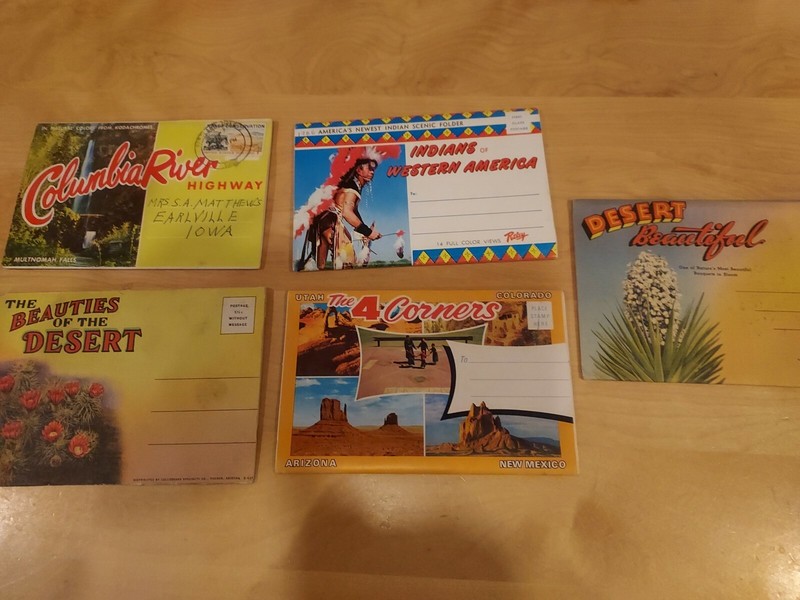 Indians of Western America Scenic Folder Views Color Photos Souvenir plus 4 more