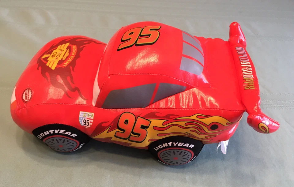 Hallmark Disney Pixar Cars 2 Lightning McQueen Talking Vibrating Plush Race Car - Изображение 3 из 4