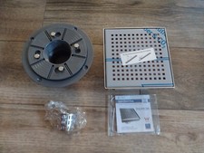 Neodrain 6" Brushed Finishing Square Shower Drain with Removable Grate L .