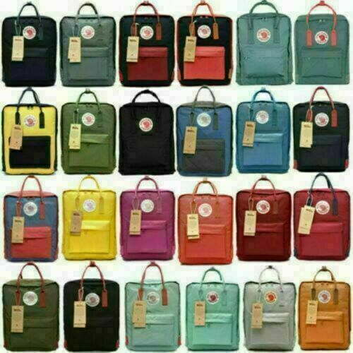 Unisex Womens Backpack Fjallraven Kanken Travel Shoulder School Bag 7L//16L//20L
