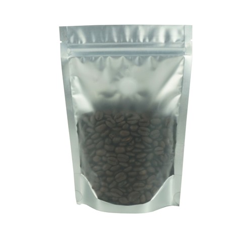 Bolsa de estudio QQ para moler café, bolsa blanca de pie con válvula para granos - Imagen 3 de 8