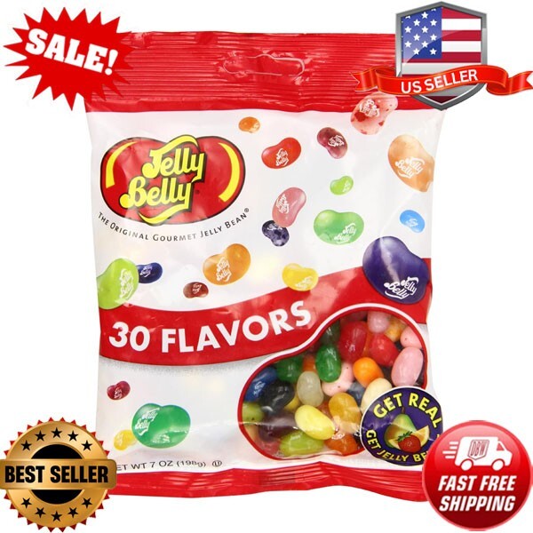 Jelly Belly 30 Assorted Flavor Jelly Beans 7 oz Bag