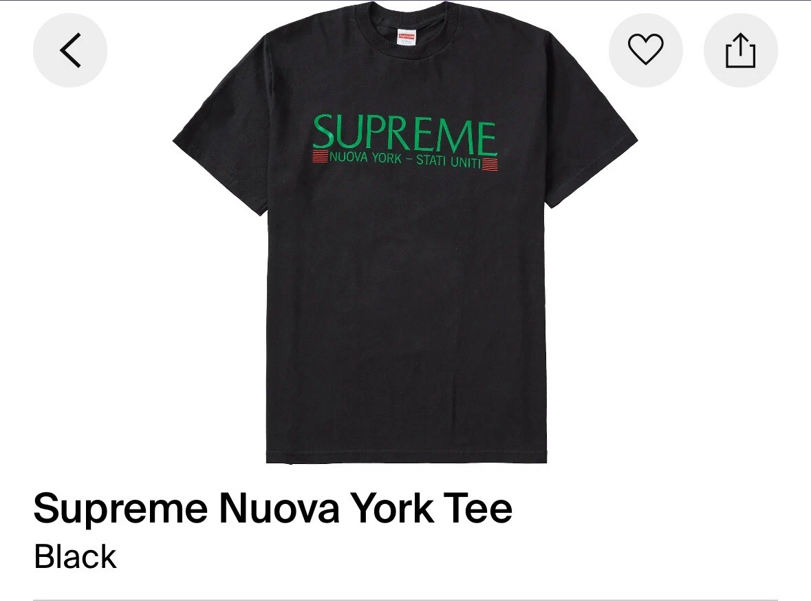 Tee shirt Supreme New York DEADSTOCK TAILLE XL NOIR FW20