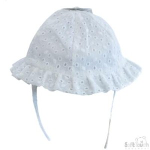 newborn white sun hat