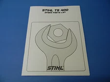 SPARE PARTS LIST MANUAL FOR STIHL TS400 CUTOFF SAW NEW  ---------  MAN60