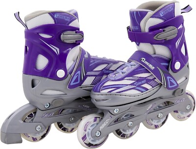 Chicago Skates Junior Blazer Verstellbar Skate IN Lila/Grau, US 5-8 / Eu 38-41