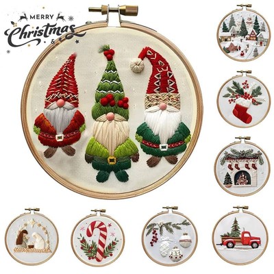 Handsticken Starter Stitch Kits Nähen Basteln Gestempelt Sticken Weihnachtsgeschenk