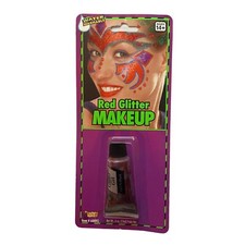 Rubies Dark Red Glitter Gel Face Body Liquid Dress Up Witch Halloween Make Up