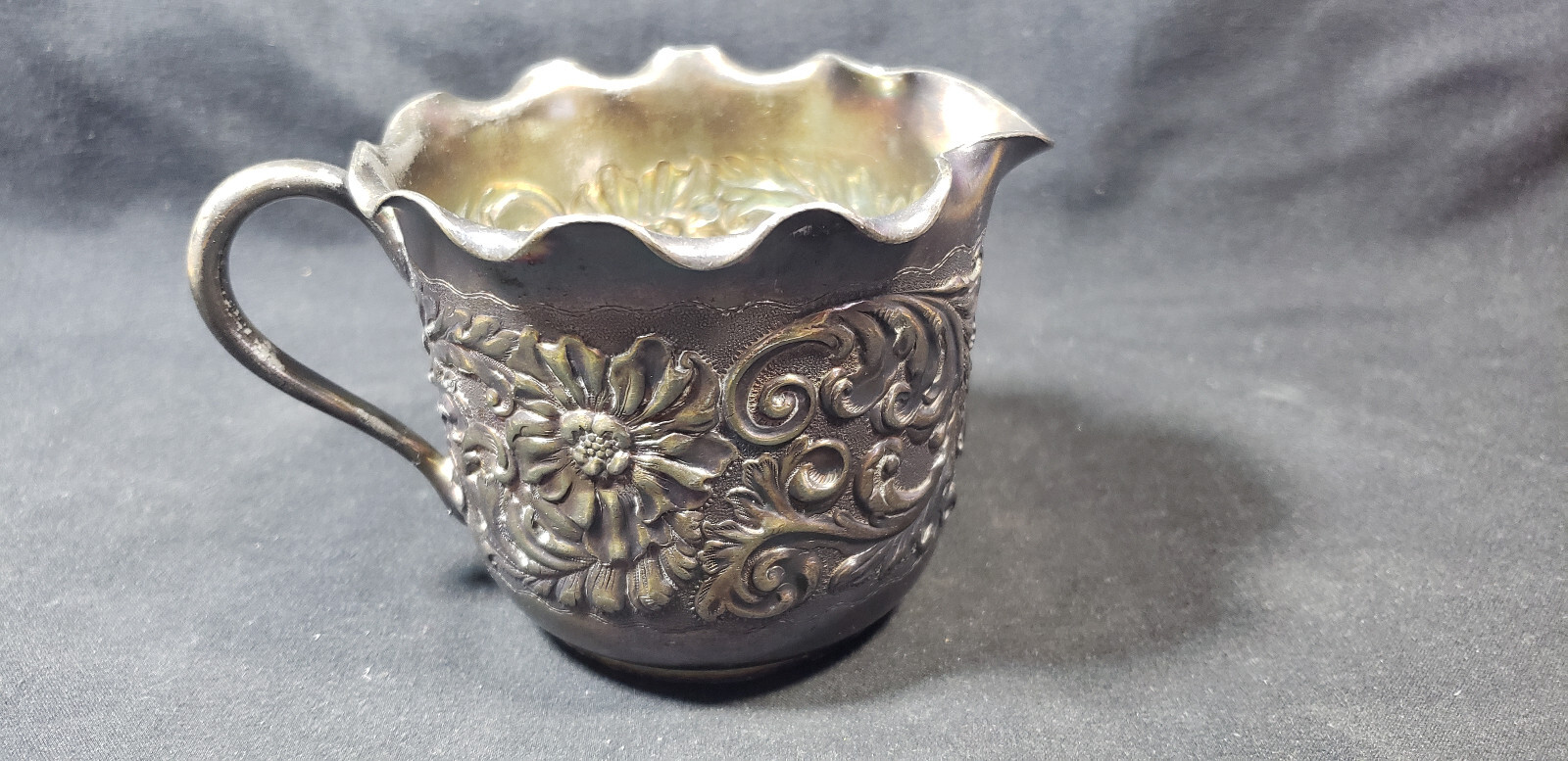 Pairpoint Mfg Co Quadruple Plate Creamer New Bedford MA 2044