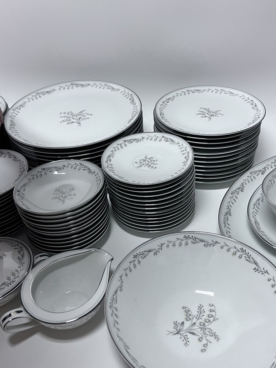 NORITAKE china Natalie 5815 pattern 96-piece SET SERVICE for 12 | eBay