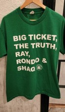 2010 2011 NBA Boston Celtics List Shirt Men L Ticket Truth Ray Rondo Shaq Jersey